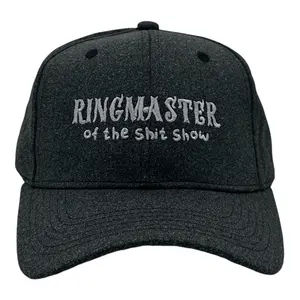 Ringmaster of The Shit Show Hat Funny Sarcastic Novelty Cap Funny Hats Funny Sarcastic  Novelty Caps for Men Black - Standard