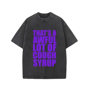 1pc, 220G Washed, This Is a Terrible Thing Printed T-Shirt, High-Quality Wax Printed Cotton Retro Fashion Brand T-Shirt, with a Certain Thickness Suitable for Summer T-Shirts, Holiday Gifts