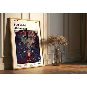 Full Metal Alchemist Poster: Minimalist Anime Art Print