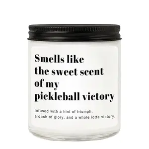 Pickleball Gifts for Women Men, Pickleball Accessories, Lavender Scented, Floral Scented Candle - Funny Gifts Pickleball for Lovers, Players, Fans, Sports Aroma