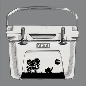 Four Wheeler ATV Water Wheelie Decal For Coolers And Trucks