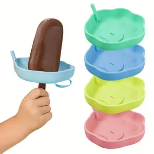 Cat Claw Ice Cream Holder Silicone Popsicle Tray, Prevents Leakage and Keeps Clothes Clean, Ideal for Teenagers Enjoying Ice Cream