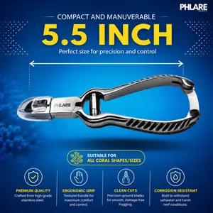 PHLARE Aquatics Stainless Steel Aquarium Bone Cutters for High-Precision Clean Cuts