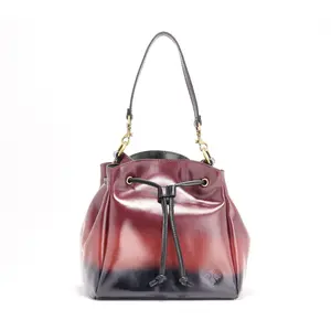 Patricia Nash Leather Ombre Elora Drawstring Bucket Bag