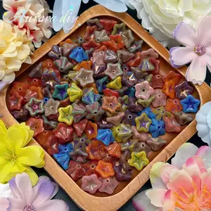 [NEW] Vintage Gold Inlay Czech Glass Beads