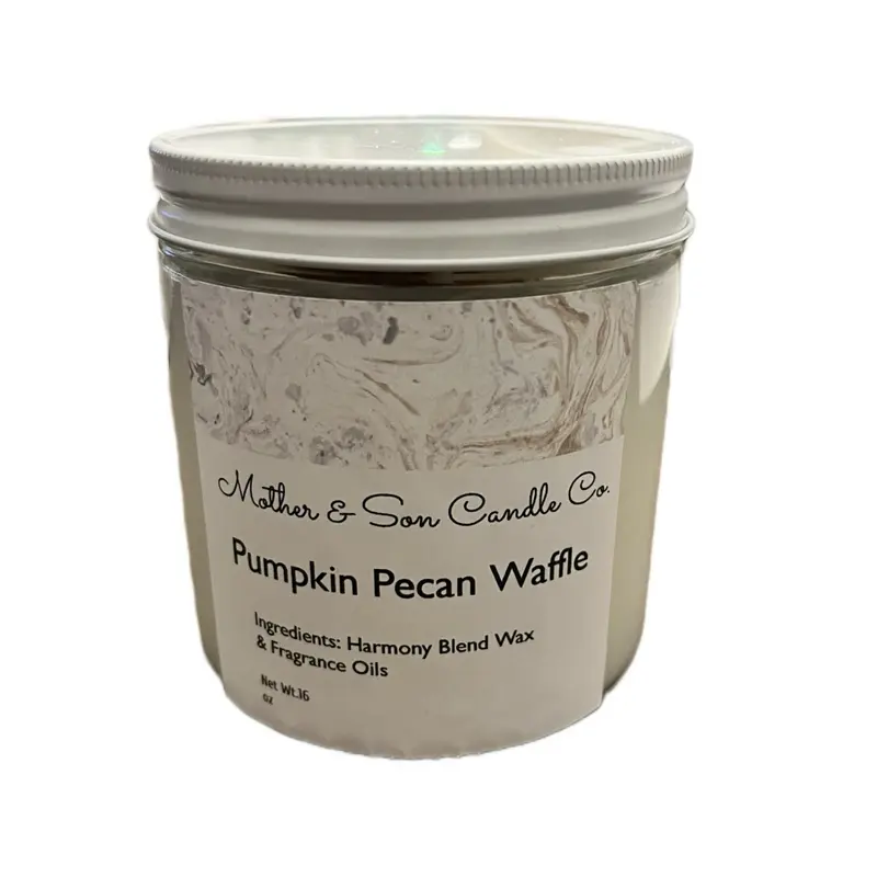16 oz Pumpkin Pecan Waffle Jar Candle