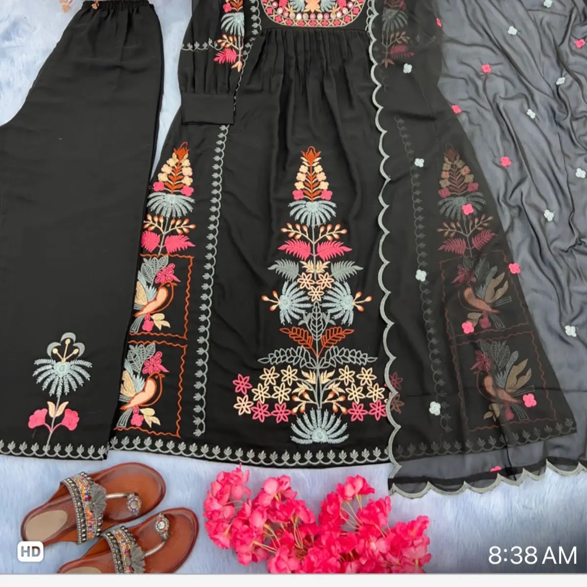Pakisthani kurtha set , size S (36)to 4xl (48)  color :Black /white/dust pink/pista green/ grayish blue