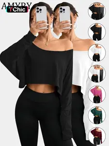 Women's Long Sleeve Plaid Loose-Fit Casual Top, European Street Style Drop Shoulder Design, All Season Wearable Comfortable Fit
