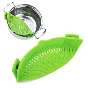 Kitchen Colander Pot Strainer and Silicon Pasta Strainer