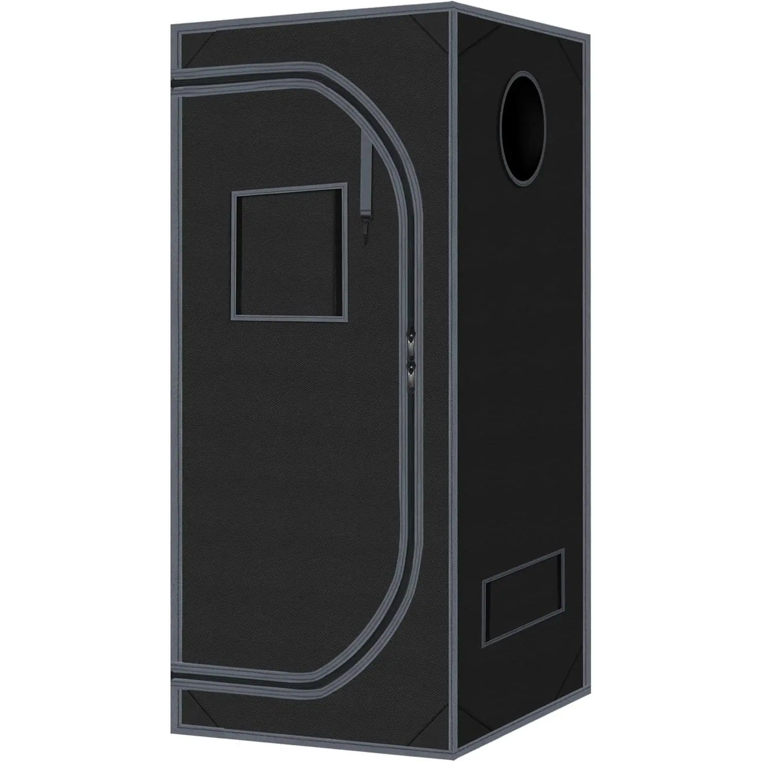 600D Mylar Indoor Grow Tent (32"x32"x63"), High-Reflective Hydroponic Tent with Adjustable Tightness, Synthetic Material, Light-Blocking Design for Fruit & High-Performance Plant Growth