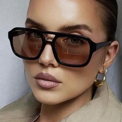 Unisex Simple Style Plain Color Tinted Lens Sunglasses, Trendy Casual Sunglasses for Everyday Use, Fashionable Sunglasses, Fashion Accessories for Outdoor Activities, Sun Protective Sunglasses