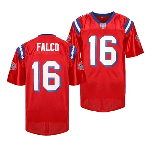 Sporty FALCO Men's Letter & Figure Patched Button Short Sleeve Sports Jersey, Sport Loose Breathable Soft Comfort V Neck Top for Football,Christmas gifts