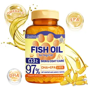 Wild Peruvian Anchovies oil rich in EPA and DHA, suitable for dogs and cats as Omega-3 fish oil, helps maintain healthy skin and fur.