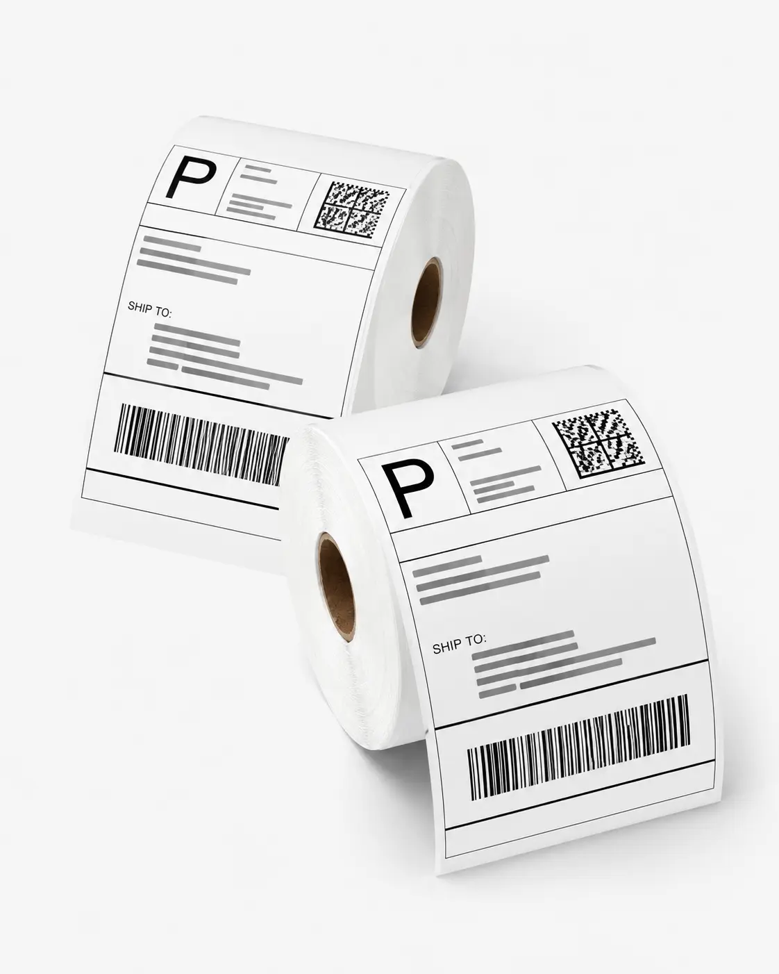 4" x 6" Direct Thermal Shipping Labels, Roll & Fanfold Options, Perforated Strong Adhesive Mailing Labels for Most Thermal Printers