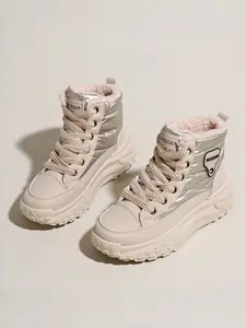 Women's Winter Snow Boots | Arctic Grade Fleece Lined Shoes | Water-Resistant Umbrella Cloth | Casual Ankle Boots