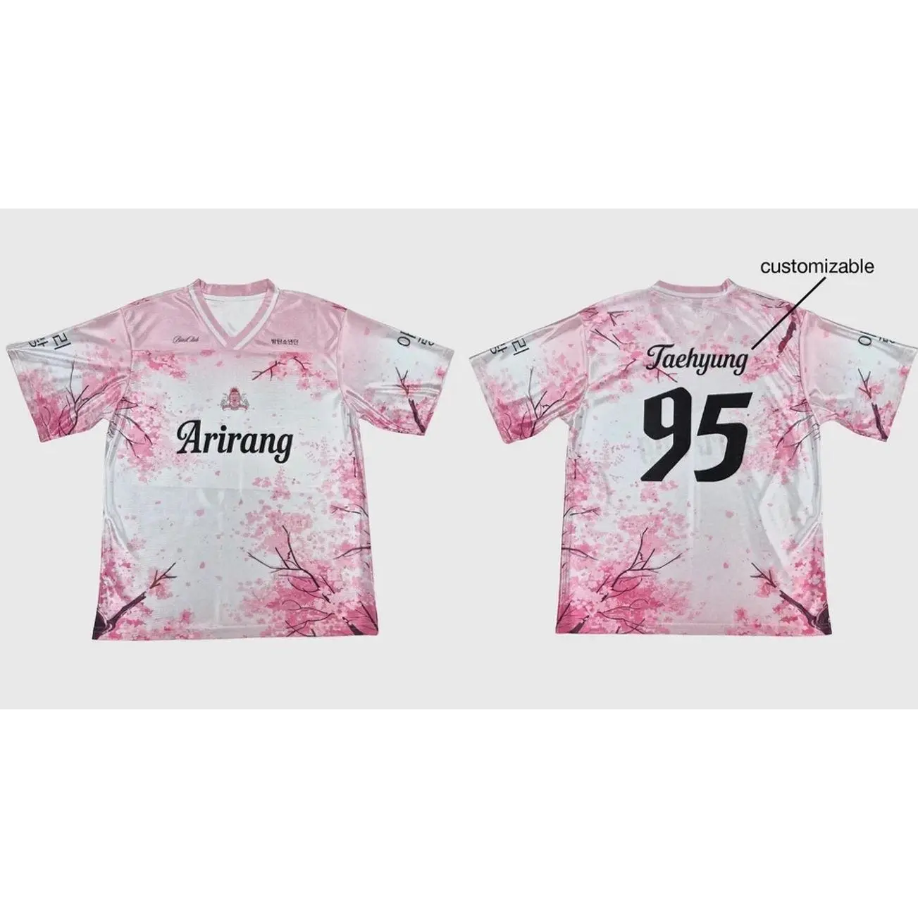 New Hot Arirang Cherry Blossom Jersey Women S-5XL V-Neck TT1242 HHL