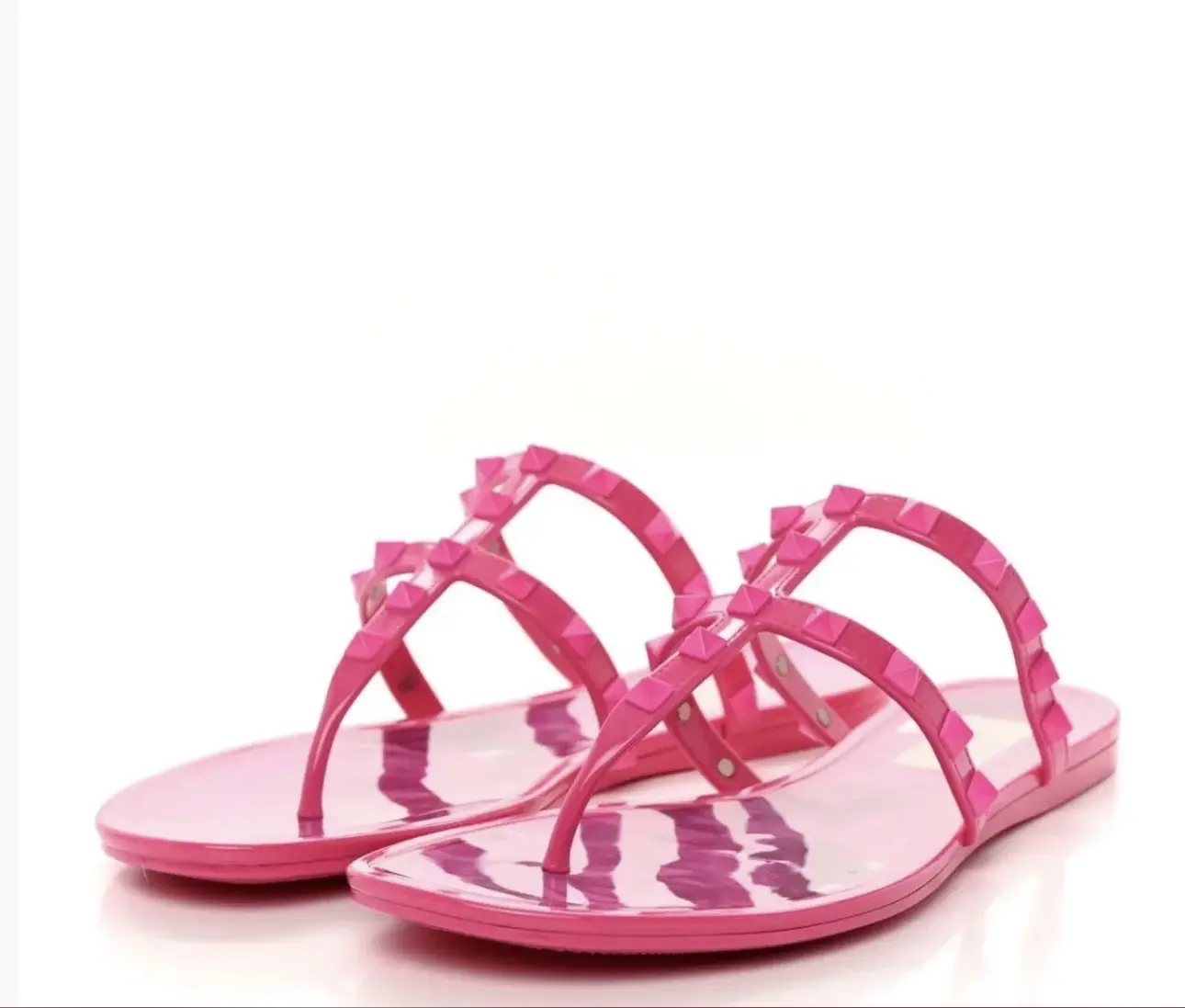Valentino Rubber Sandals Rockstud Size 41