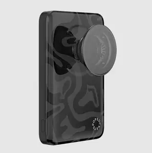 PopSockets MagSafe PowerPack - Black Smoke Magnetic Mobile Accessory for Smartphone Holding, Mounting, Stand Use, Phone Tech Accessories