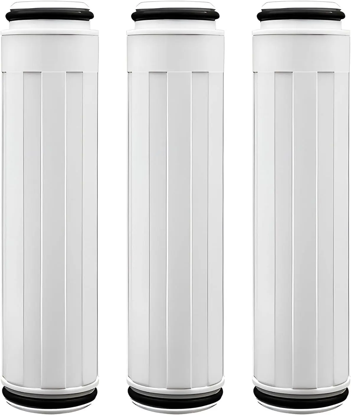 Household Synthetic Cylindrical Shower Filter Replacement Cartridges (3-Pack) - Easy Replacement for Adults, Compatible with High 3-Spray Showerheads, Features KDF-Maifanshi Activation Ball, Negative Ion Sphere, 15-Stage Filtration