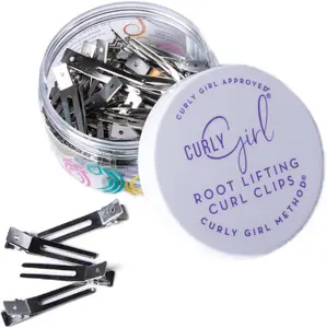 Curly Girl®, 50 Double Prong Volume Root Lifting Curl Clips, Curly Girl Method® Approved