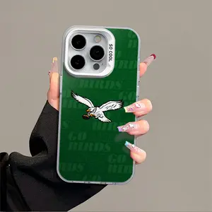 eagle football phone case for iPhone 17 Pro Max Air 15 12 11 14 7 8 16e Se4 Plus X Xs Xr & Samsung Galaxy S25 S24 S23 S22 Ultra Fe Anti-Drop Shockproof Hard Casing Protection Smartphone Screen Protector iphone 13 17 pro max  case iphone 16 Acrylic Cover