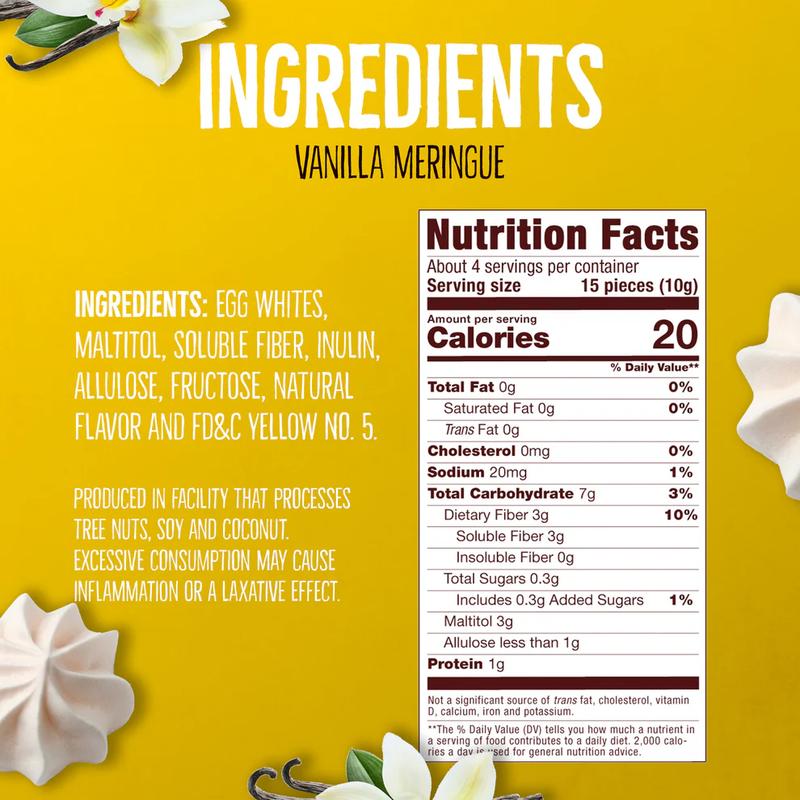 Sweet Harmony Strawberry & Vanilla Meringue Cookies – 4 Pack