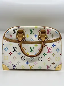 Pre-owned Louis Vuitton canvas Travel Bags Monogram Multicolor Deauville LVMM09021