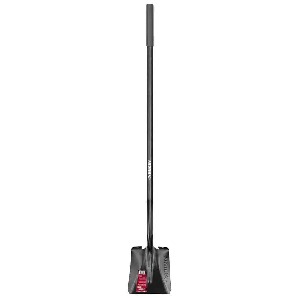 47 in. L Fiberglass Handle Carbon Steel Transfer Shovel with Grip