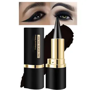 Ultra-Pigmented Black Eyeliner Stick – Waterproof & Smudge-Proof Formula for Bold Goth-Inspired Looks, Long-Lasting Matte Finish, Perfect for Dramatic and Smoky Eyes Makeup