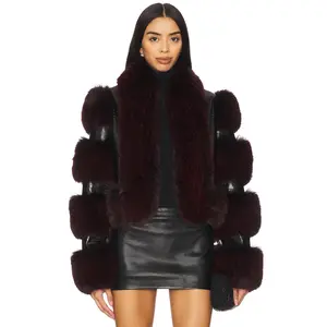 Adrienne Landau Alessia Jacket in Ruby