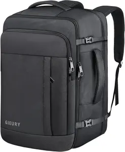 Backpack, 50L Travel Backpack, Luggage Backpack TSA Flight Approved Laptop Backpack for Men &, Large Expandable 40L Daypack Lightweight Business Bag, Black