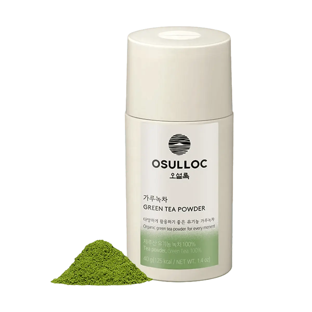 Osulloc Organic Jeju Green Tea Powder 40g - 100% Pure USDA Certified Matcha for Lattes, Baking & Smoothies - Korea's #1 Tea Brand