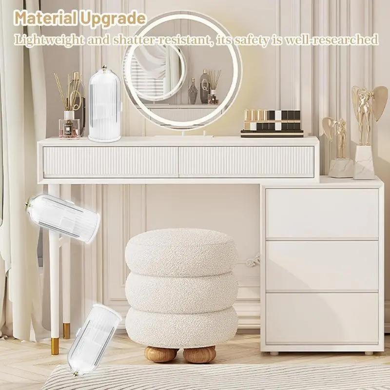 Makeup Brush Holder Organizer with Lid -360oRotating Clear Dustproof Storage Box for VanityBathroom Countertop in White House Organizer makeup brush holder organizer,TikTokShopfalldealsforyou Toothbrush Protector Makeup Brush Holder Organizer with Lid -360oRotating Clear Dustproof Storage Box for VanityBathroom Countertop in White House Organizer makeup brush holder organizer,TikTokShopfalldealsforyou Toothbrush Protector