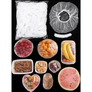 300 Pcs Reusable Elastic Food Covers Stretchable Bowl & Plate Covers for Bread Proofing Food Storage Picnics BPA Free Dishwasher Safe Universal Fit Clear Adjustable Bread Fermentation Basket Cover