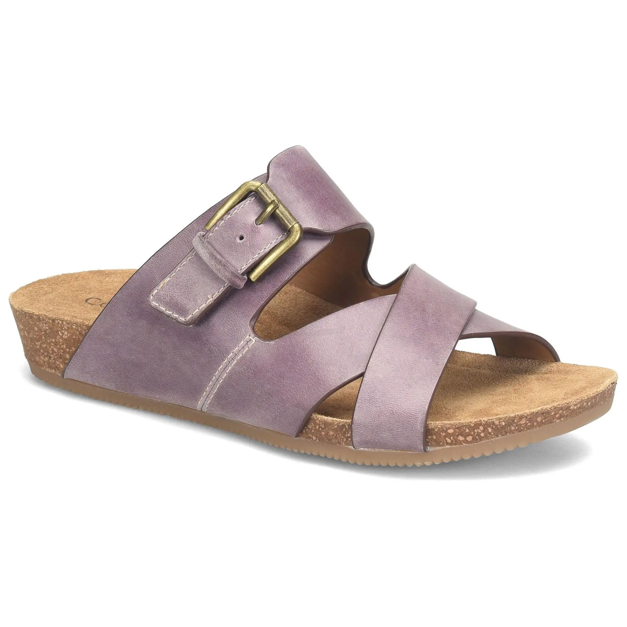 Comfortiva Leather Slide Sandal - Gervaise