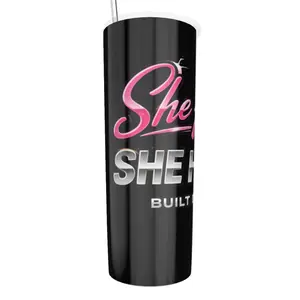 She Hustles. She Hauls. Built Different. Stainless Steel Tumbler