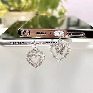 Butterfly Heart Dust Plug for Type-C Charging Port, Phone Accessories, Cellphone Accessories, Cell Phone Charm, Perfect Gift for Enthusiasts, Unique Mobile Tool for iPhone, Mobile Phone Accessory