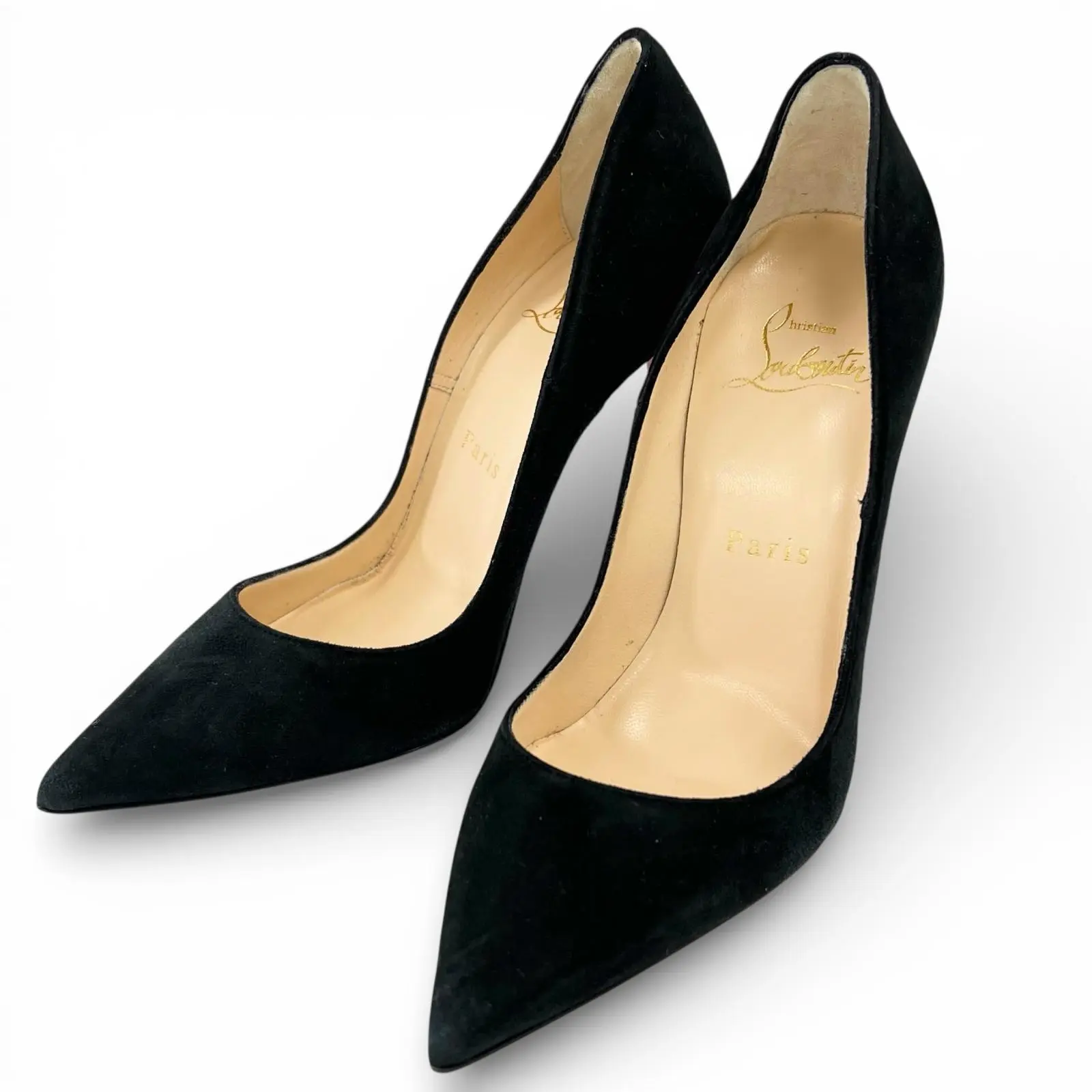 Pre-owned christian louboutin Suede Small Leather Goods So Kate Pumps