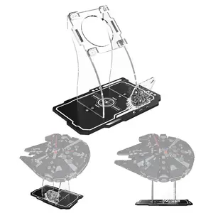 Acrylic Display Stand for Lego 75389 Star Wars the Dark Falcon Buildable Starship (Stand Only, No Model)