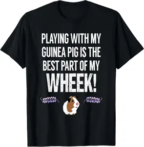 100% Cotton WHEEK! Funny Guinea Pig Tshirt | Guinea Pig Owner Gift T-Shirt
