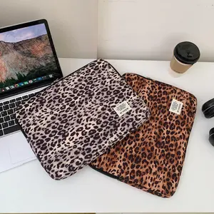 Leopard Print Notebook Laptop Bag Case Pouch 13.3 13.6 14 15 15.6 Inch Notebook Sleeve Cover Bag Shockproof Bag