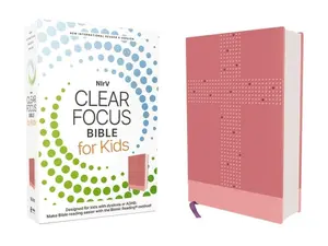 Nirv, Clear Focus Bible for Kids (Help Kids with ADHD or Dyslexia Read with Confidence), Leathersoft, Pink: Help Kids with ADHD or Dyslexia Read with -- Zondervan - Bible