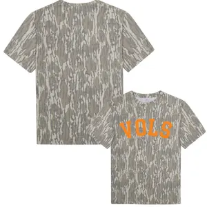 Collegiate Bottomland Camo Shirt, Outdoor Game Day Graphic Tee, Sporting Lifestyle