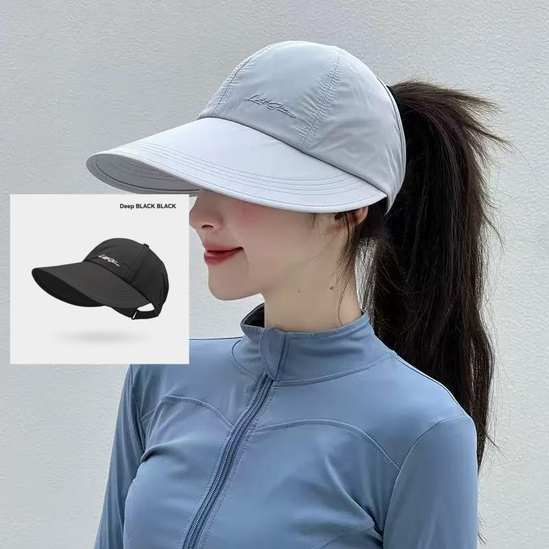 2-Pack UPF Sun Protection Baseball Hat for Men and Women - Lightweight, Adjustable Velcro Closure, Wide Brim Outdoor Sports Hat, All-Season Elastic Design (White/Gray/Black)