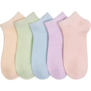 Socks for women in spring and summer, antibacterial, breathable, anti pilling, small ear cotton, women's boat socks, casual, tight spun, boneless women's socks