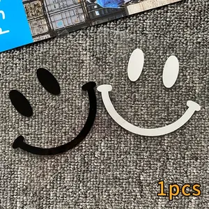 1 Happy Driving Smile Sticker, Universal Car Sticker, Suitable for Cute Joy Stickers on Motorcycles, Trucks, Cars, and Also Suitable for Home Decoration