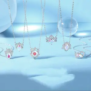 Zodiac Sterling Silver Pendant Constellation Zircon Zodiac  Necklace Special Gift Anniversary Gift