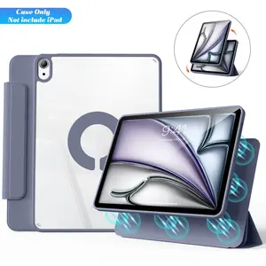 Smart Tablet Case with Pencil Holder, 1 Count Tablet Protective Cover, Tablet Accessories Compatible with iPad Air 6th 11 Inch M2 (2024)