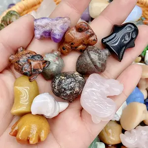 Natural Crystal Mix Carvings Confetti About 2-3cm