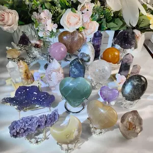 Assorted Crystal Boxes - 5 Crystals per Box, Colors May Vary, Perfect for Collectors and Enthusiasts